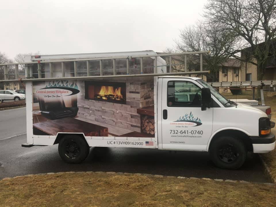 Central Jersey Fireplace offering chimney services in Tinton Falls