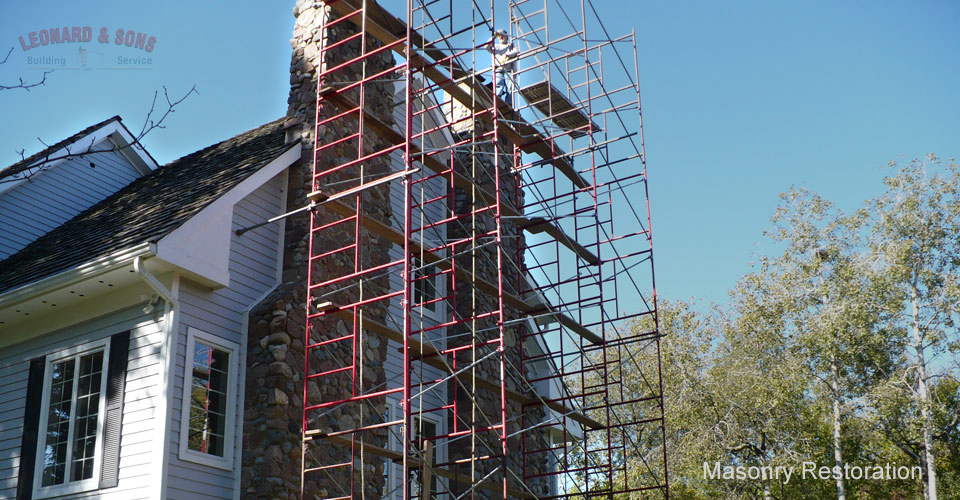 Leonard & Sons Building Services offering chimney services in Algonquin