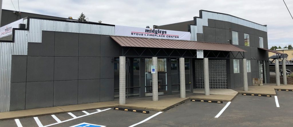 Midgleys Stove & Fireplace Center offering chimney services in Eugene