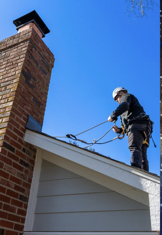 Smalling Masonry offering chimney services in Indianapolis